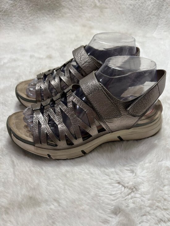 Bionica Metallic Leather Ossipee slingback Sandals women size 8M - Picture 1 of 8